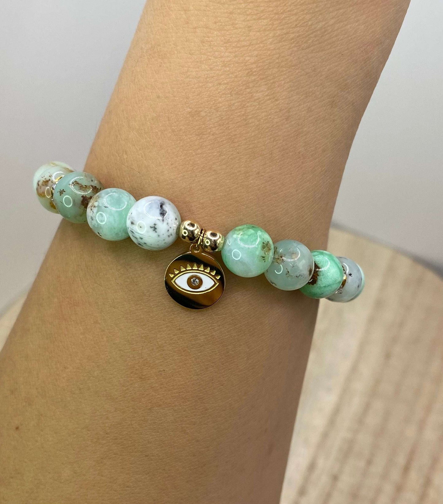 Chloe - Chrysoprase Charmed Bracelet
