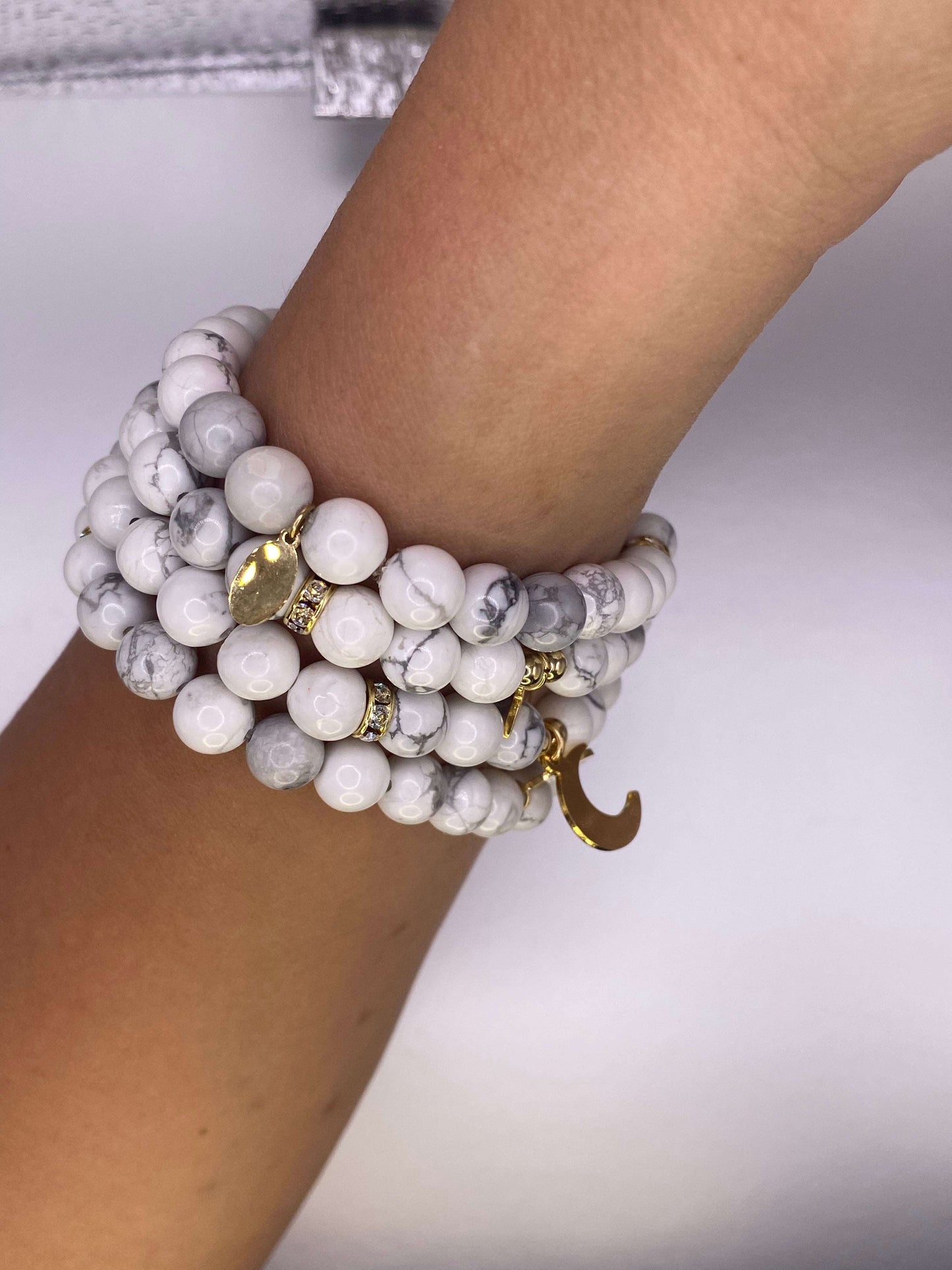 White Moon Bracelets
