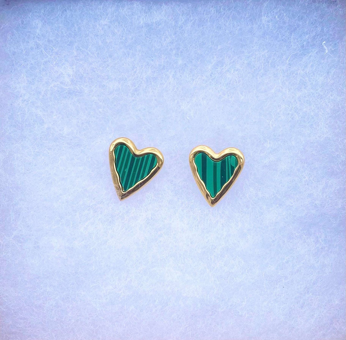 Mala Heart Earrings
