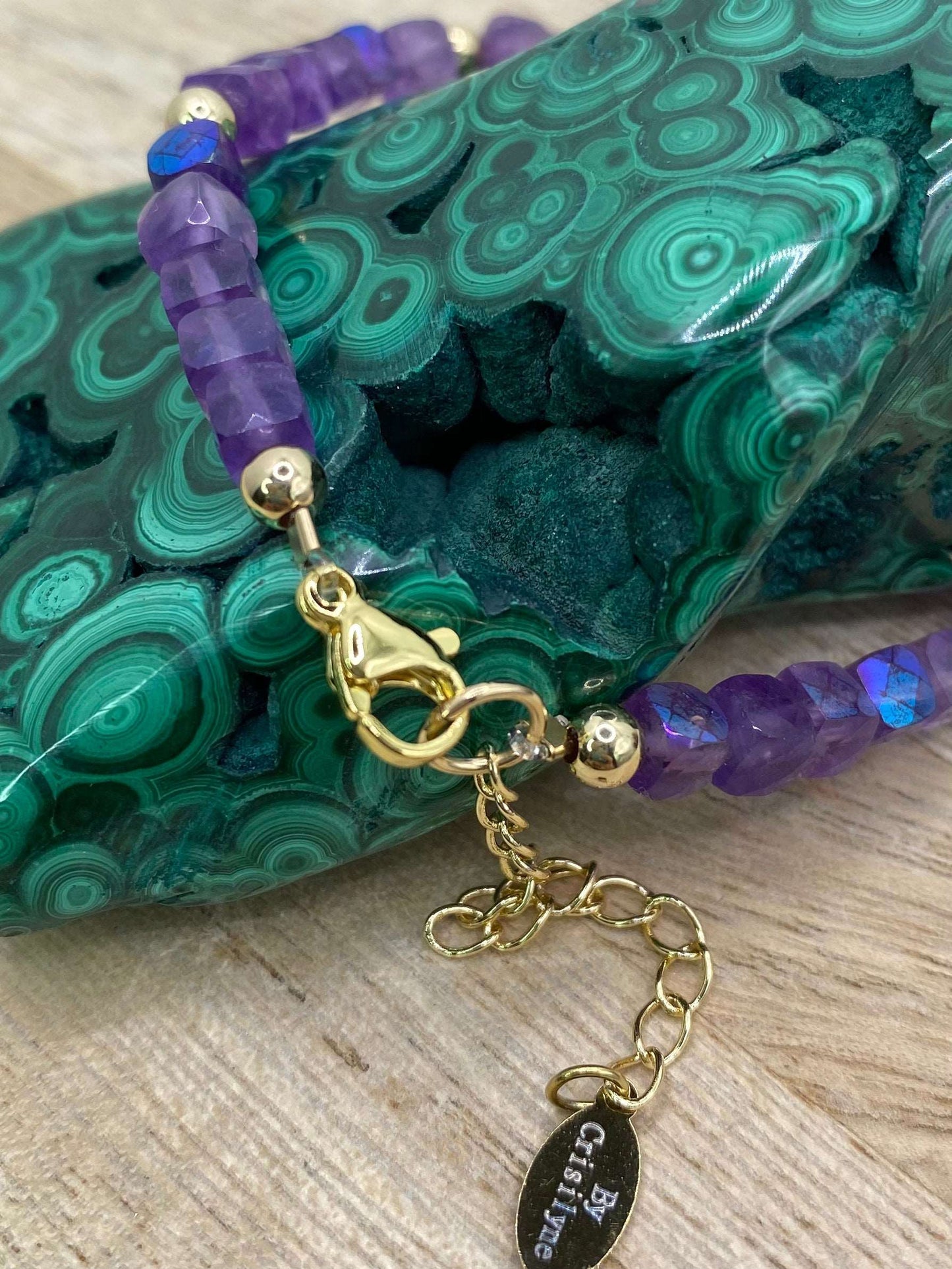 Theresa - Amethyst Handmade Stone Bracelet