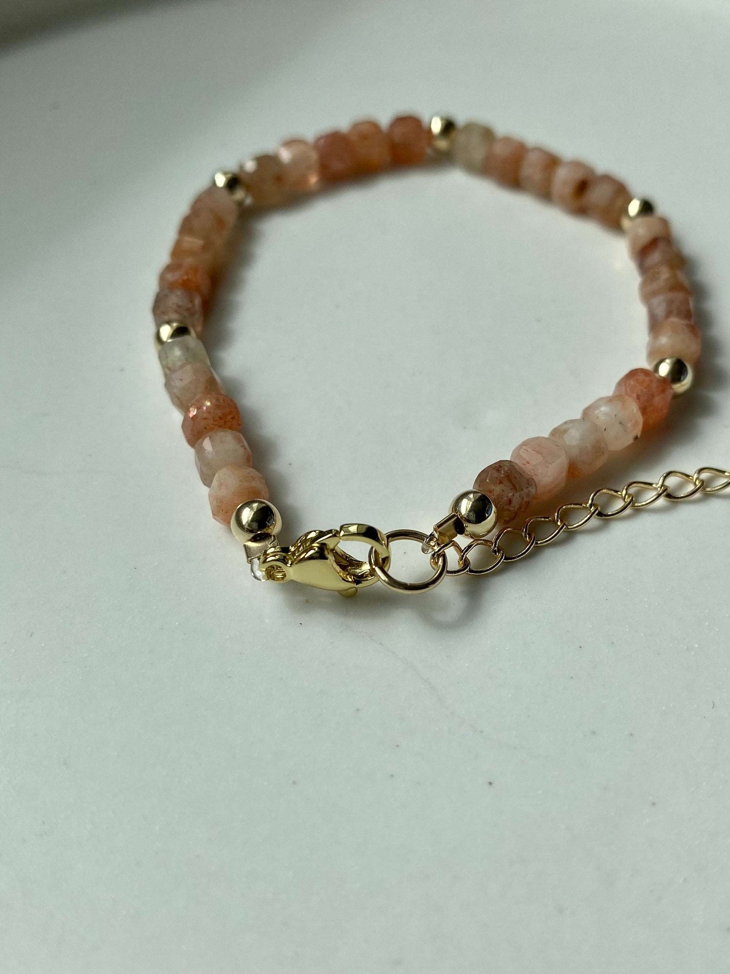 Stella - Handmade Sunstone Bracelet