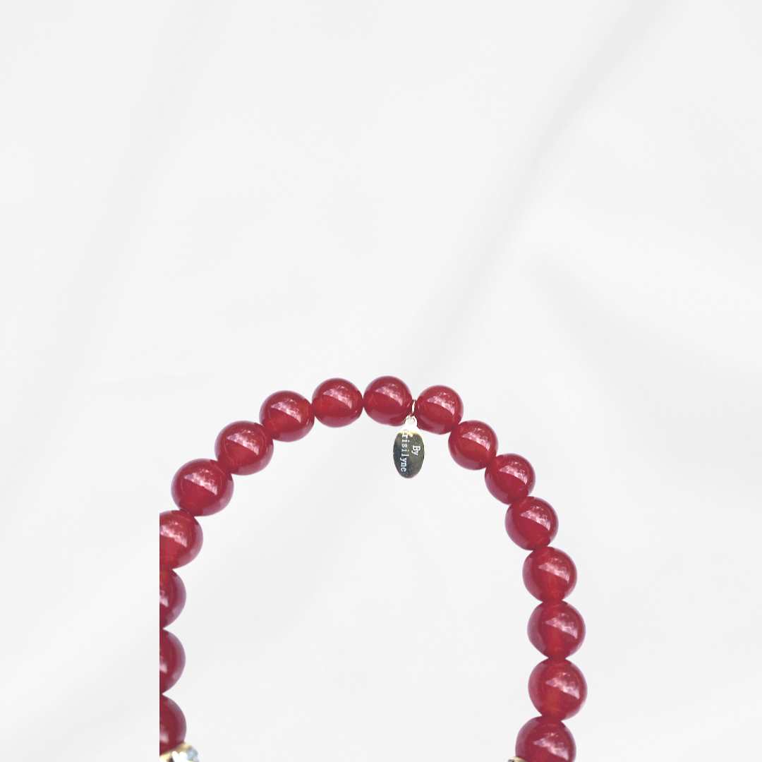 Carrie - Carnelian with Heart Charm
