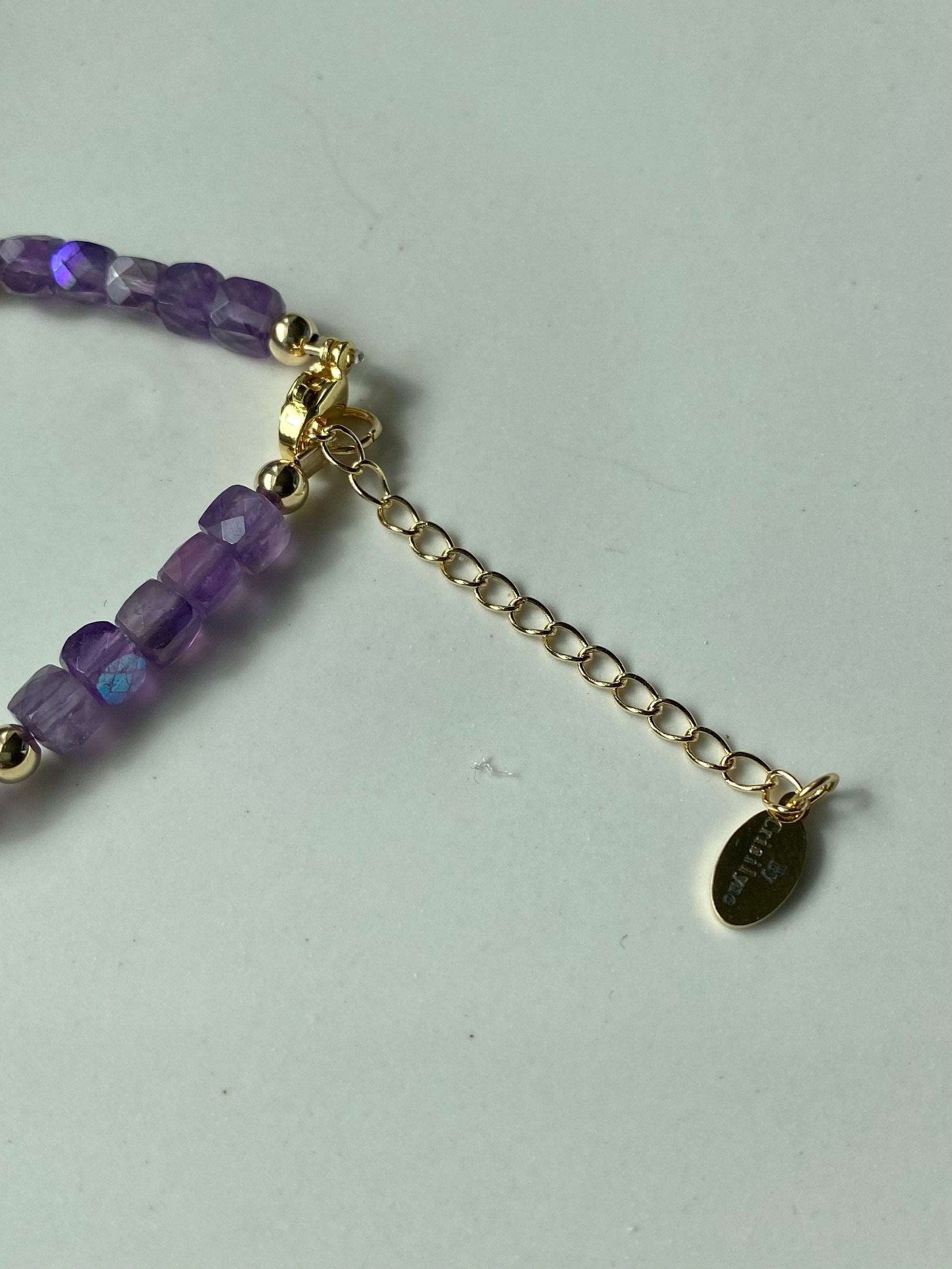 Theresa - Amethyst Handmade Stone Bracelet