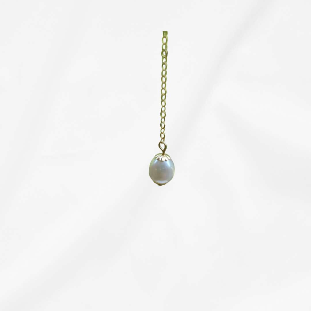 Issa - 14k Gold Filled Dainty Pearl Dangle and Drop Earrings