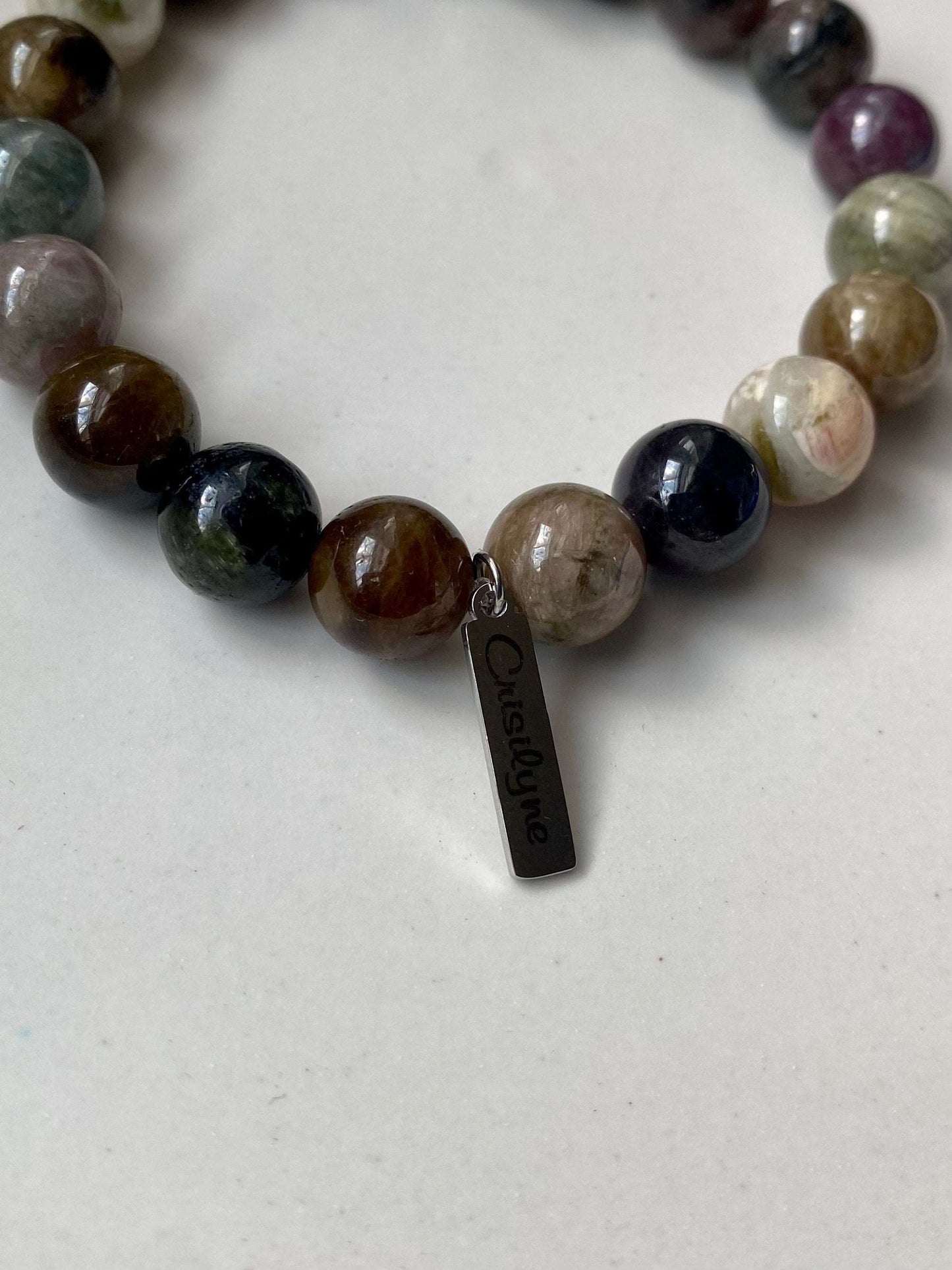 Tatum - Multicolor Tourmaline Beaded Bracelet