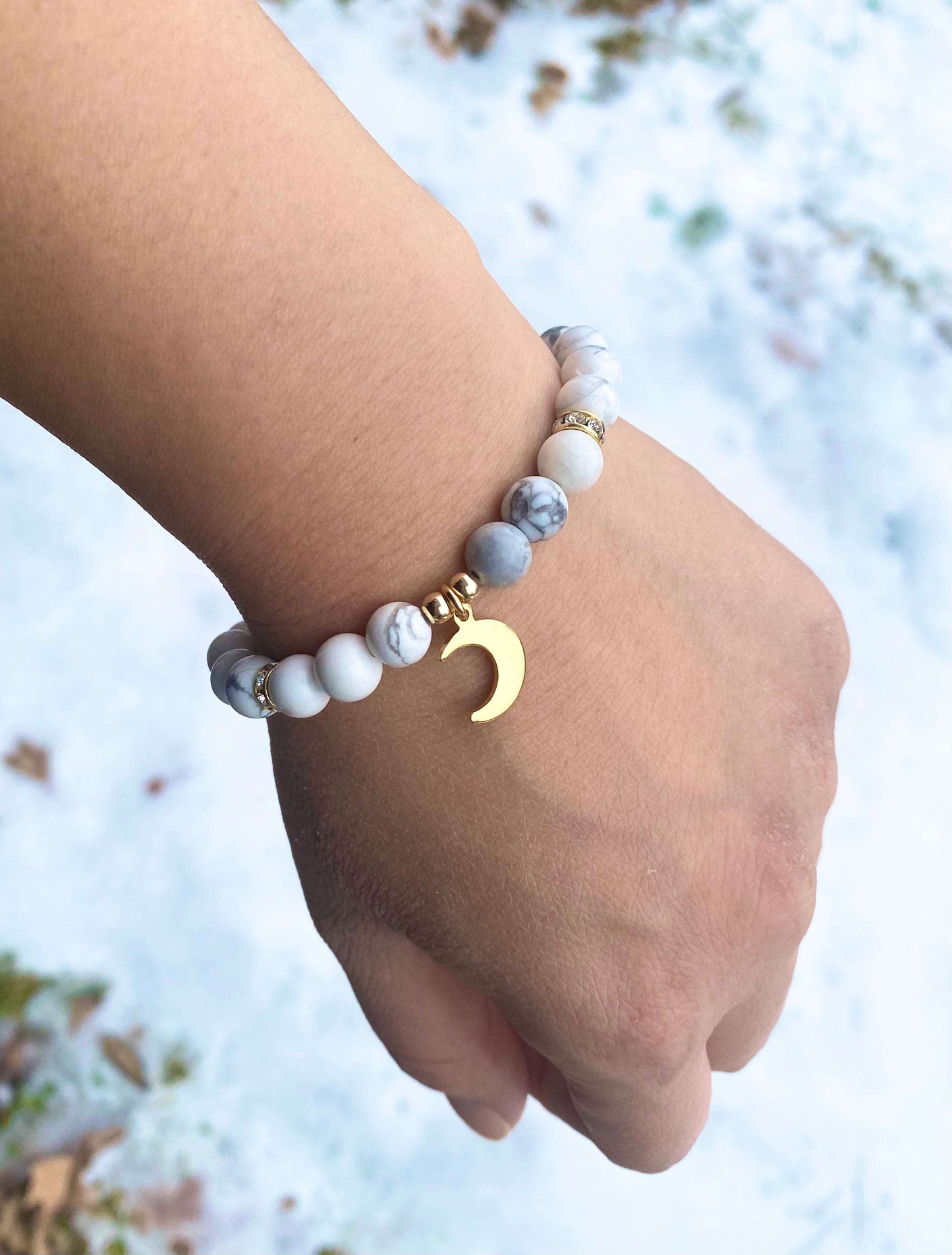 White Moon Bracelets