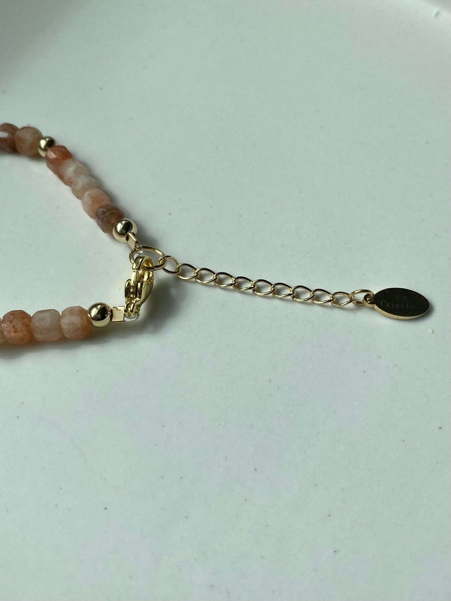 Stella - Handmade Sunstone Bracelet