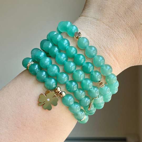 Adrian - Aventurine with Shamrock Spacer