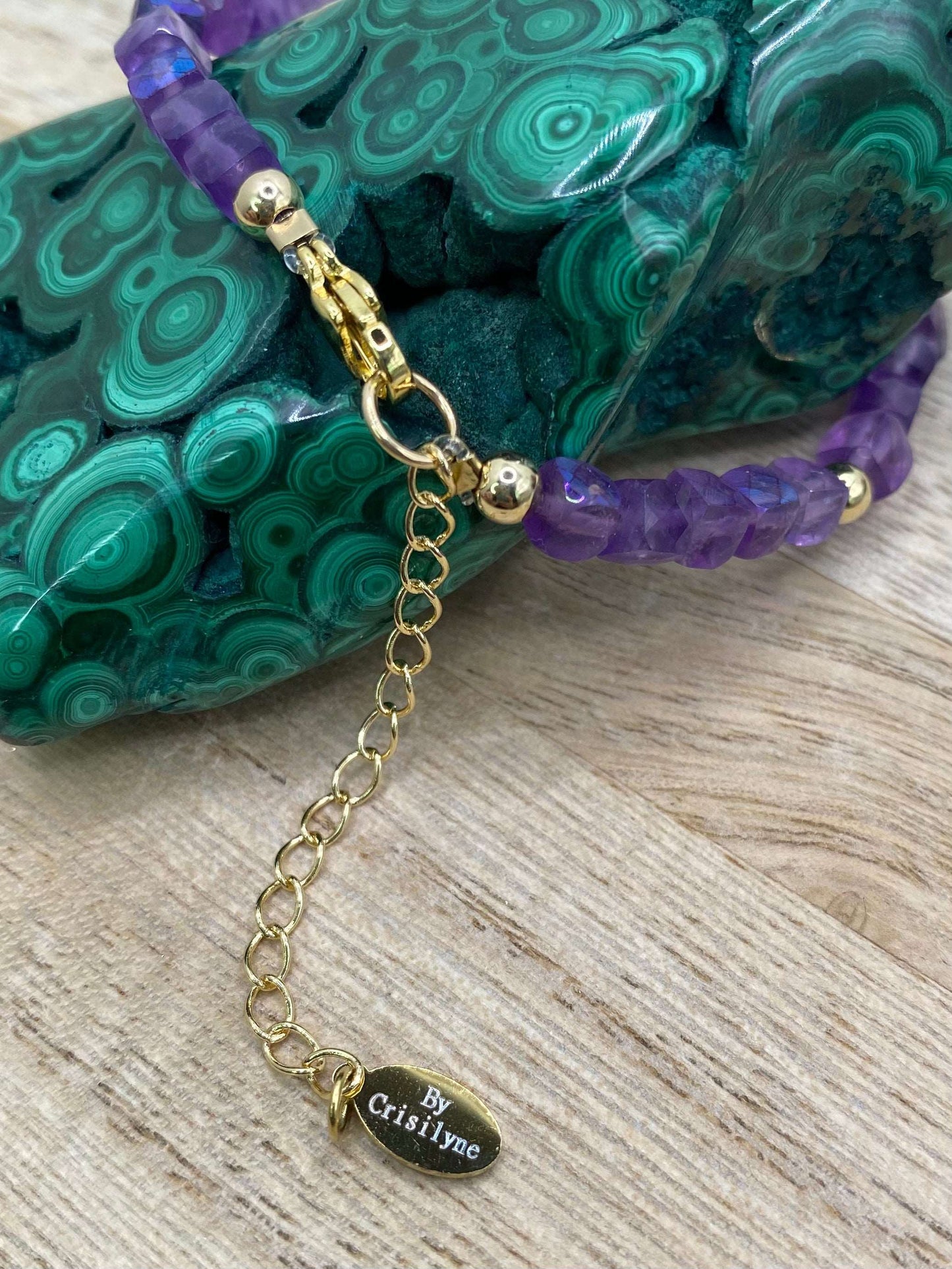 Theresa - Amethyst Handmade Stone Bracelet