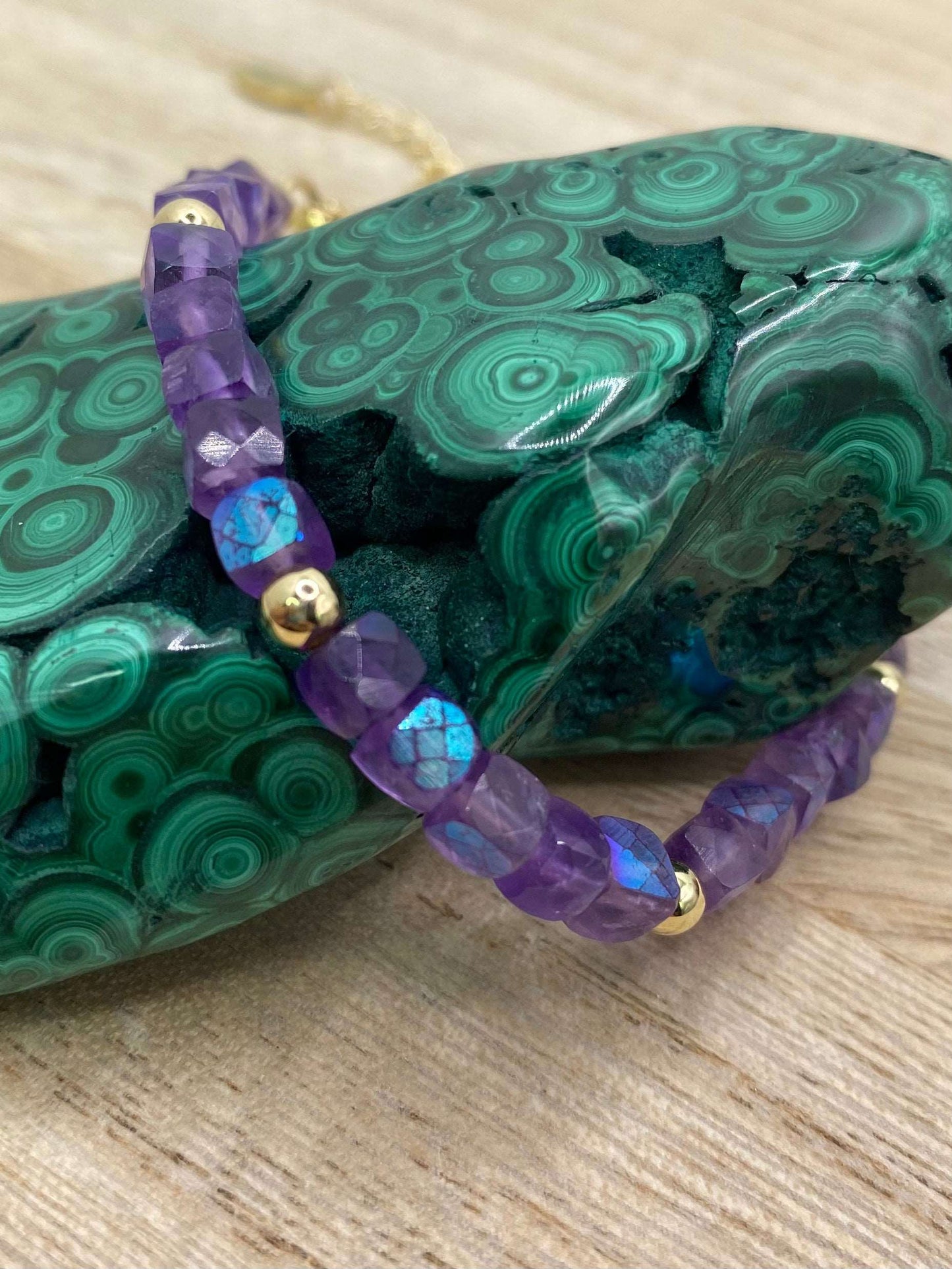 Theresa - Amethyst Handmade Stone Bracelet