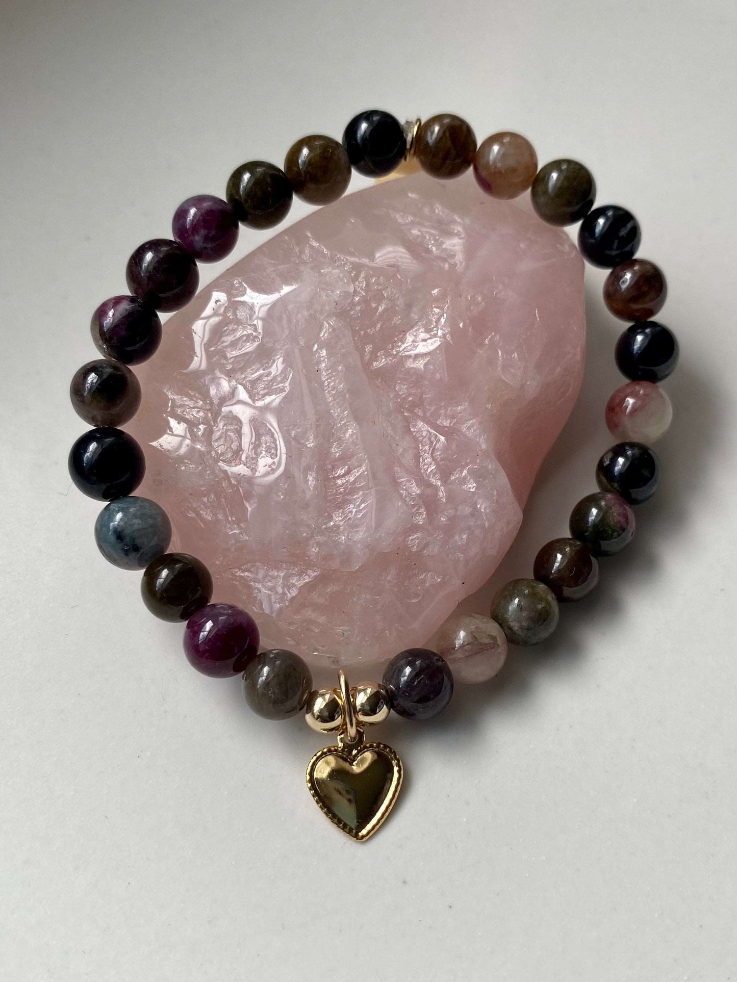 Tiana - Multicolor Tourmaline Beaded Bracelet