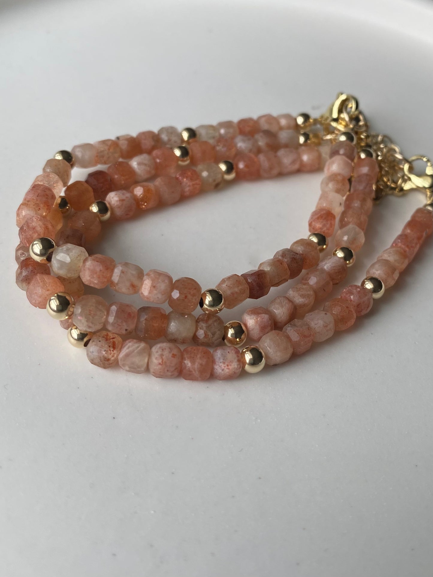 Stella - Handmade Sunstone Bracelet