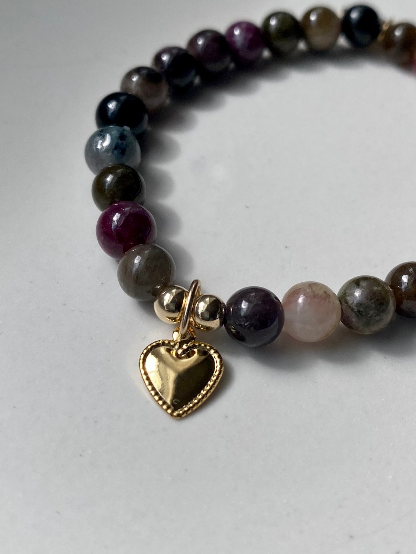 Tiana - Multicolor Tourmaline Beaded Bracelet