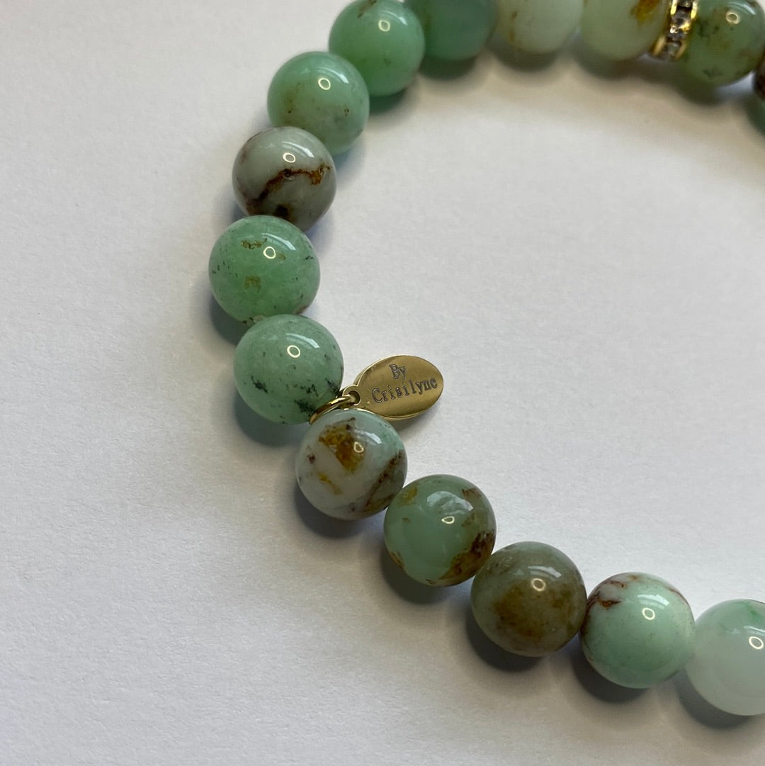 Chloe - Chrysoprase Charmed Bracelet