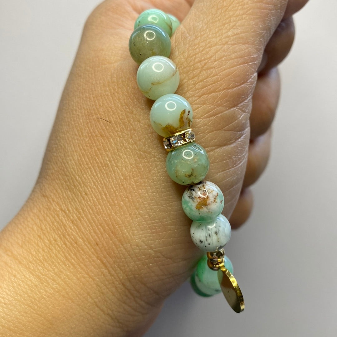 Chloe - Chrysoprase Charmed Bracelet