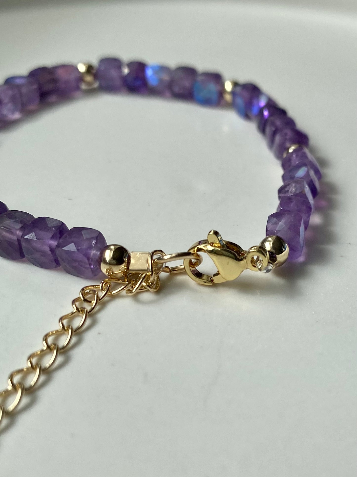 Theresa - Amethyst Handmade Stone Bracelet