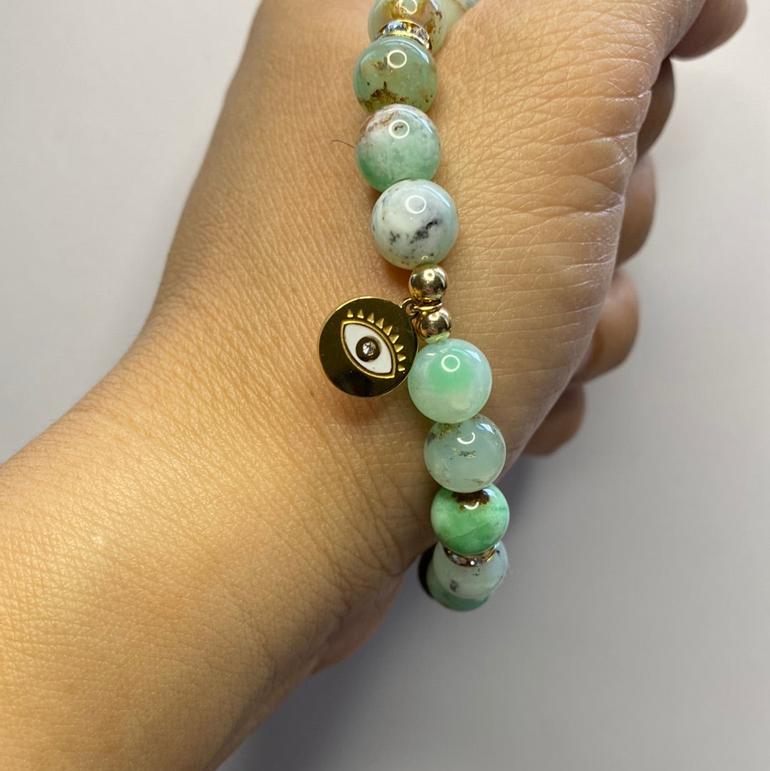 Chloe - Chrysoprase Charmed Bracelet