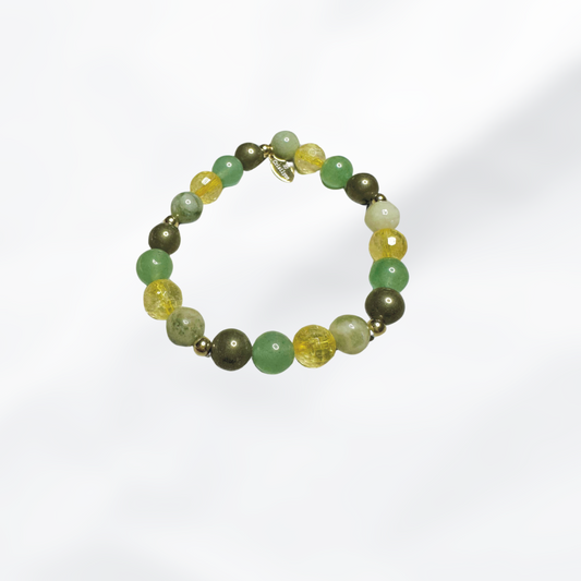 Dinara — Wealth Bracelet (Aventurine, Citrine, Jade, Pyrite)