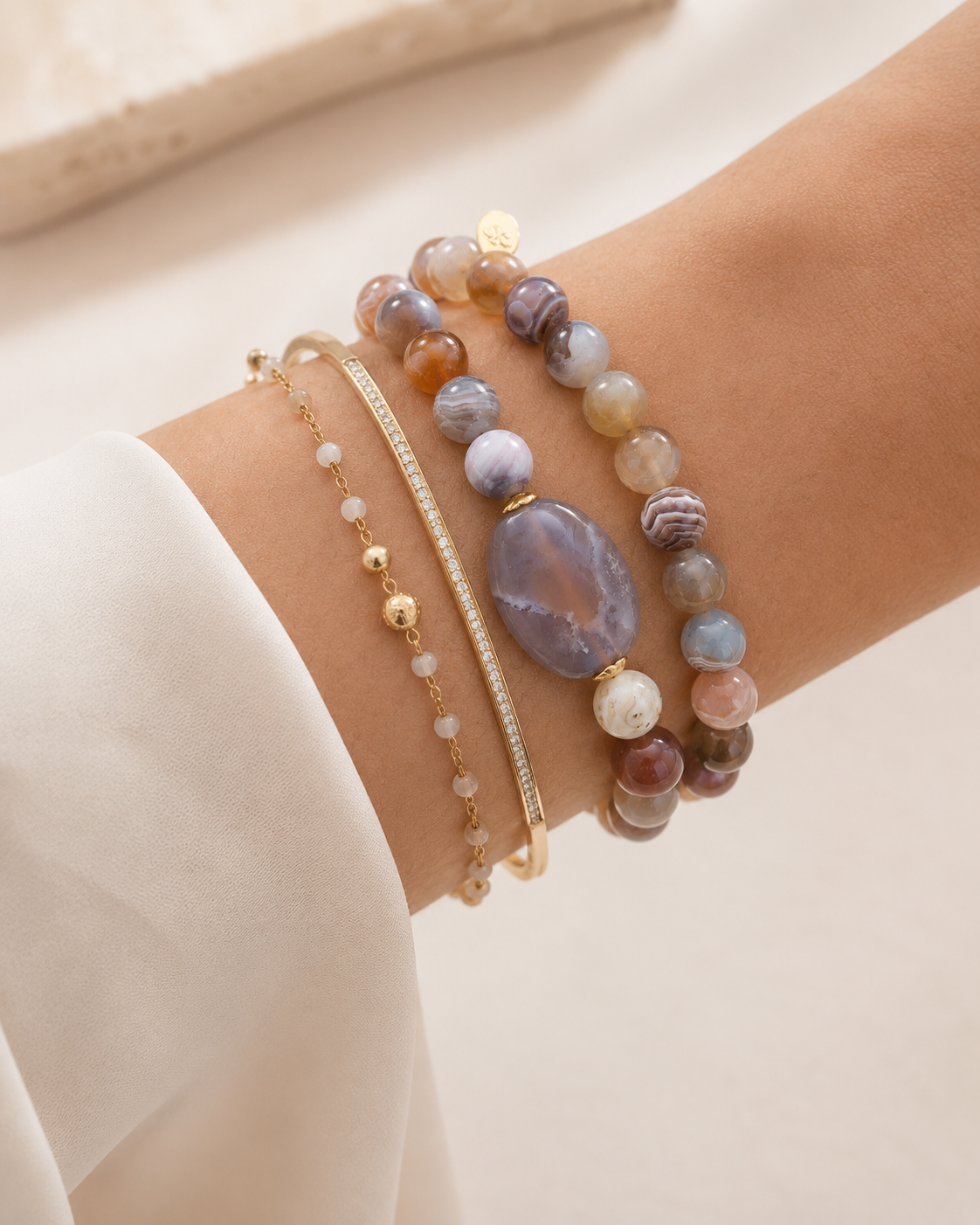 Ariana — Botswana Agate Bracelet