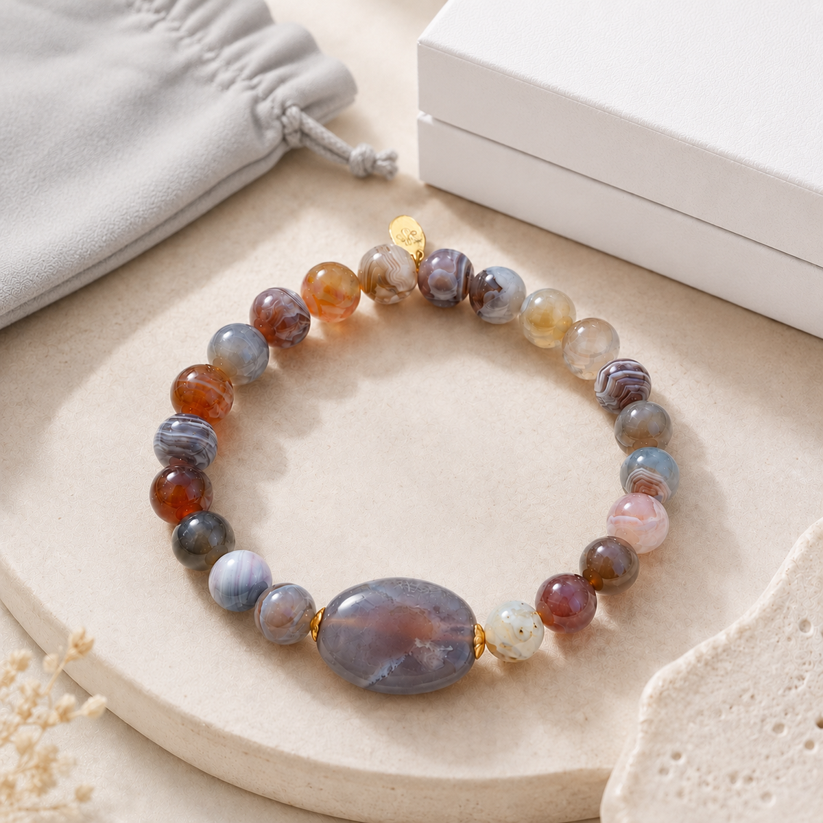 Ariana — Botswana Agate Bracelet