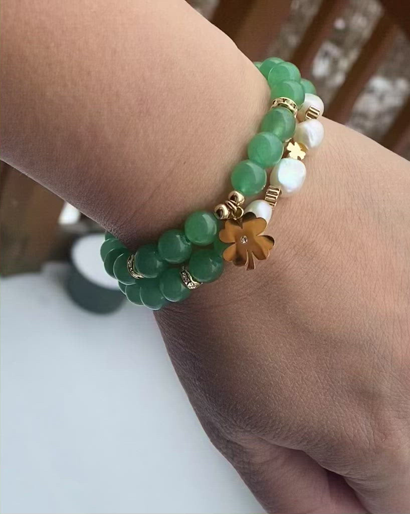 
                  
                    Load and play video in Gallery viewer, Allison - Aventurine with Shamrock
                  
                
