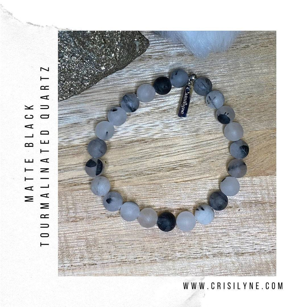 Matte Black Tourmalinated Quartz