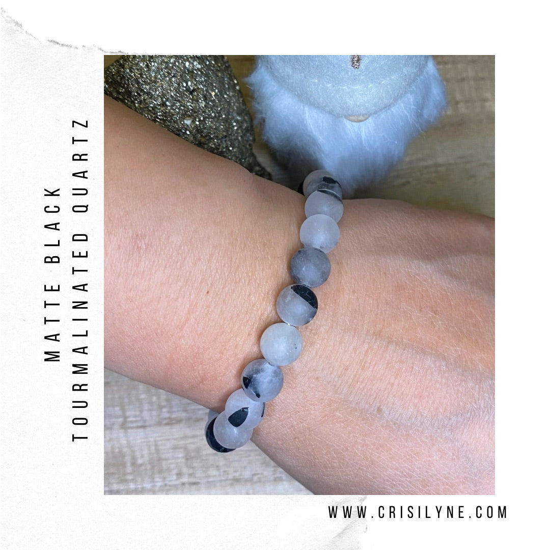 
                  
                    Matte Black Tourmalinated Quartz
                  
                