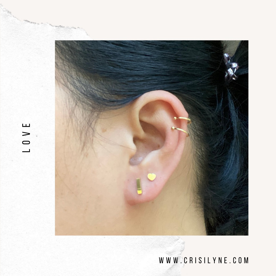 
                  
                    Love Earrings | Heart Minimalist Stud Earrings
                  
                