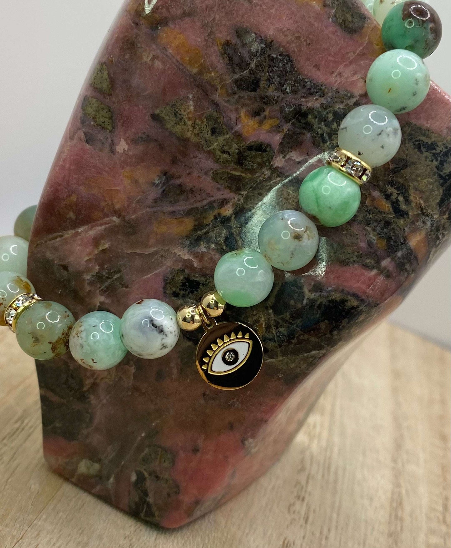 
                  
                    Chloe - Chrysoprase Charmed Bracelet
                  
                