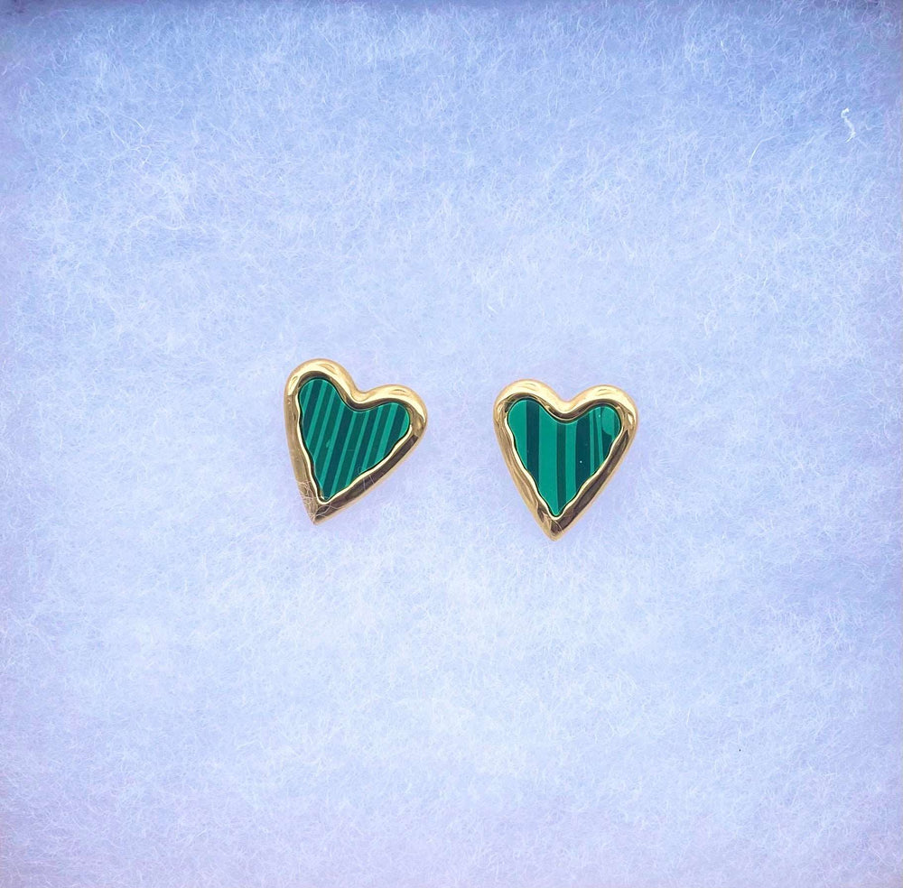 Mala Heart Earrings 