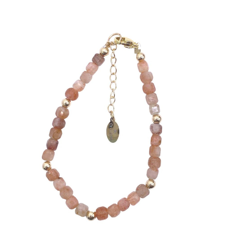 Stella - Handmade Sunstone Bracelet