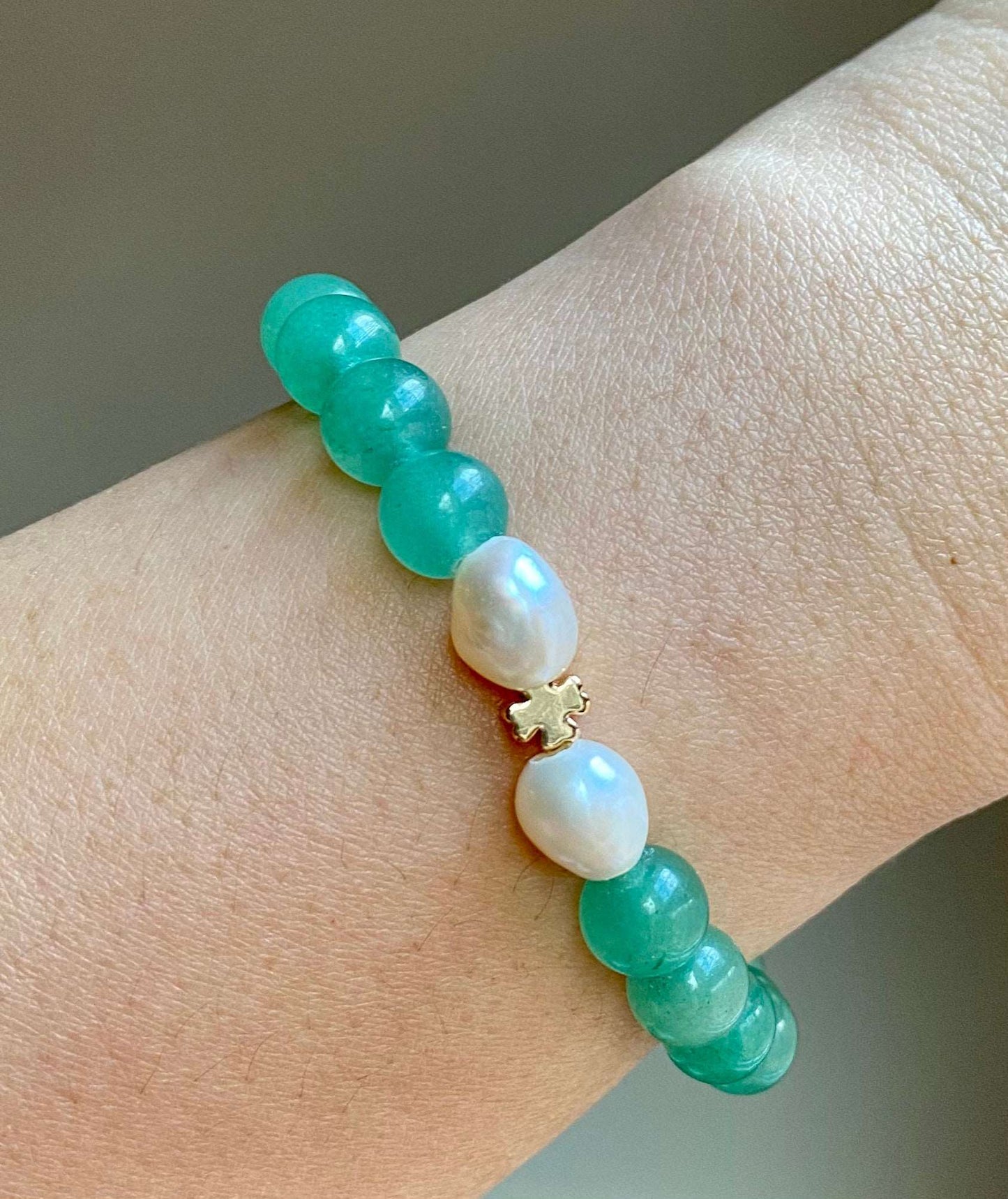 
                  
                    Aria - Aventurine with Pearl & Shamrock
                  
                