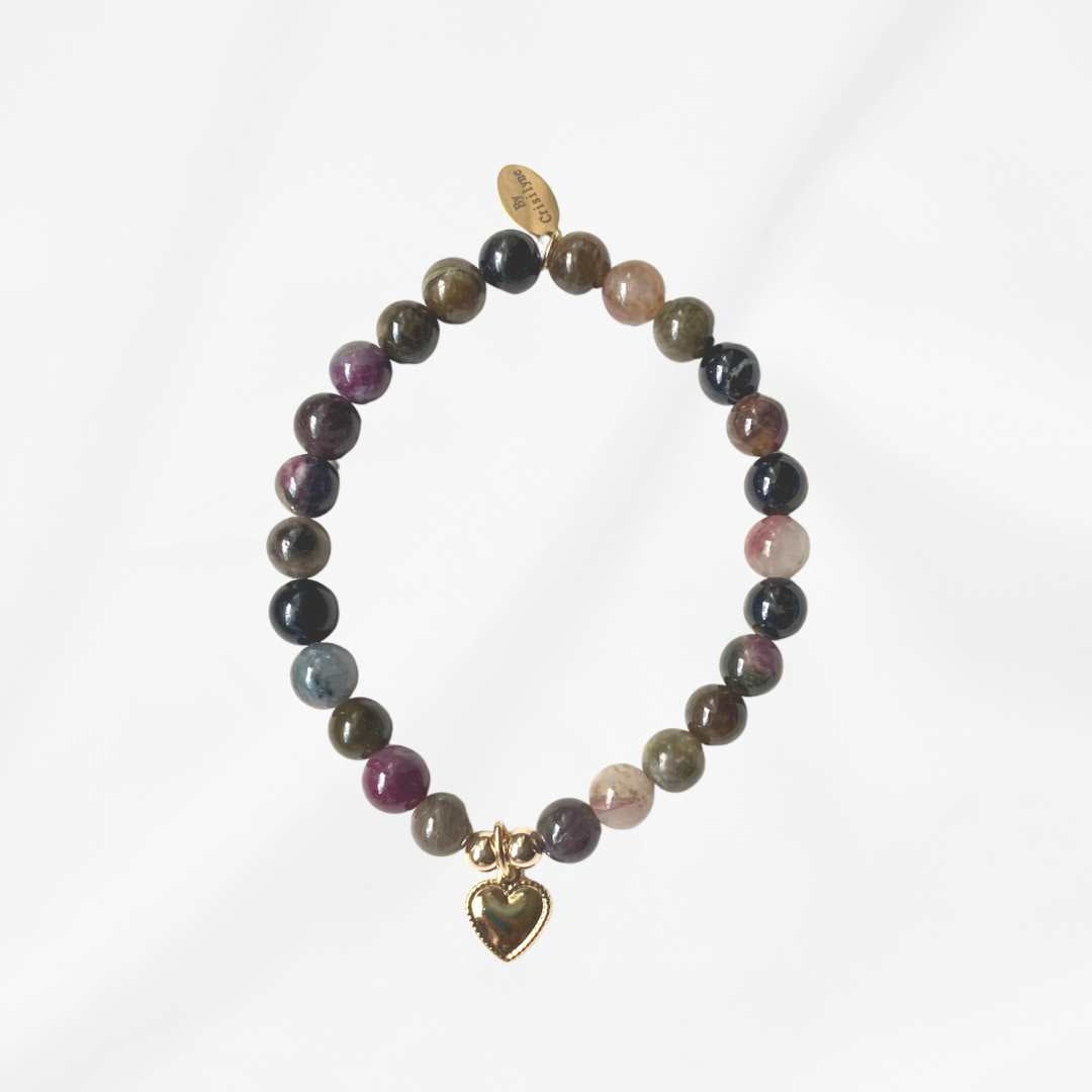 Tiana - Multicolor Tourmaline Beaded Bracelet