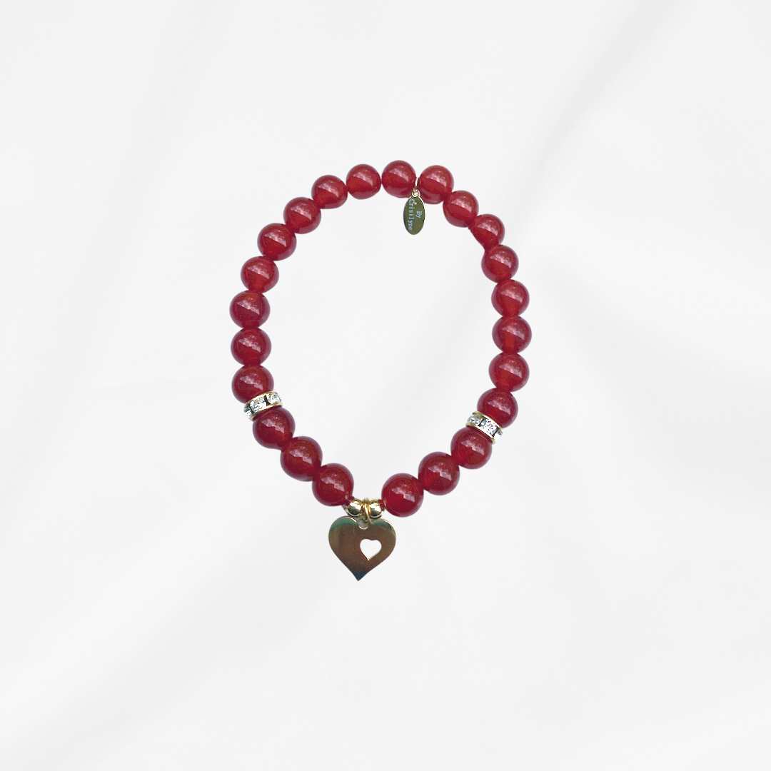 
                  
                    Carrie - Carnelian with Heart Charm
                  
                