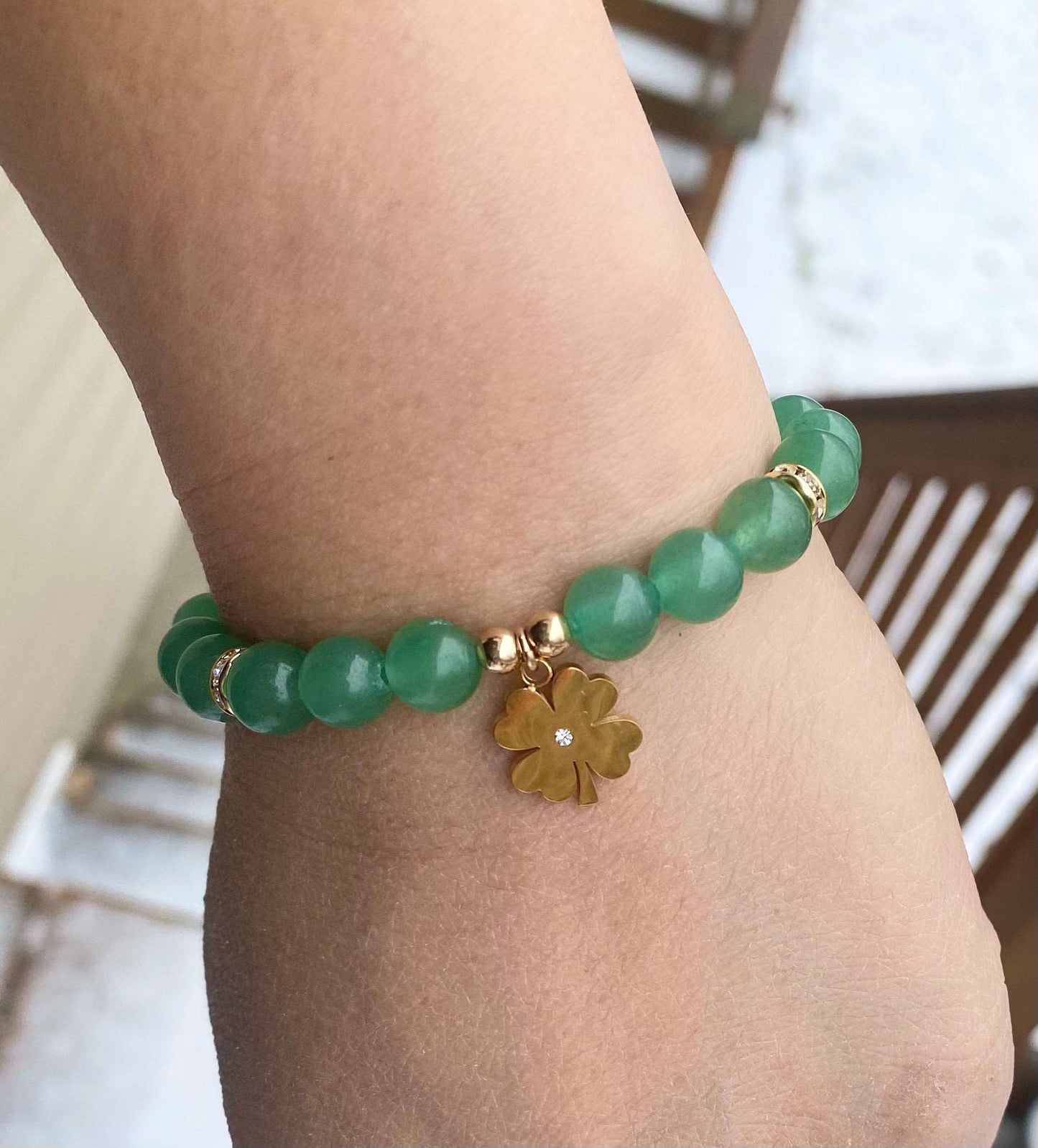 
                  
                    Allison - Aventurine with Shamrock
                  
                
