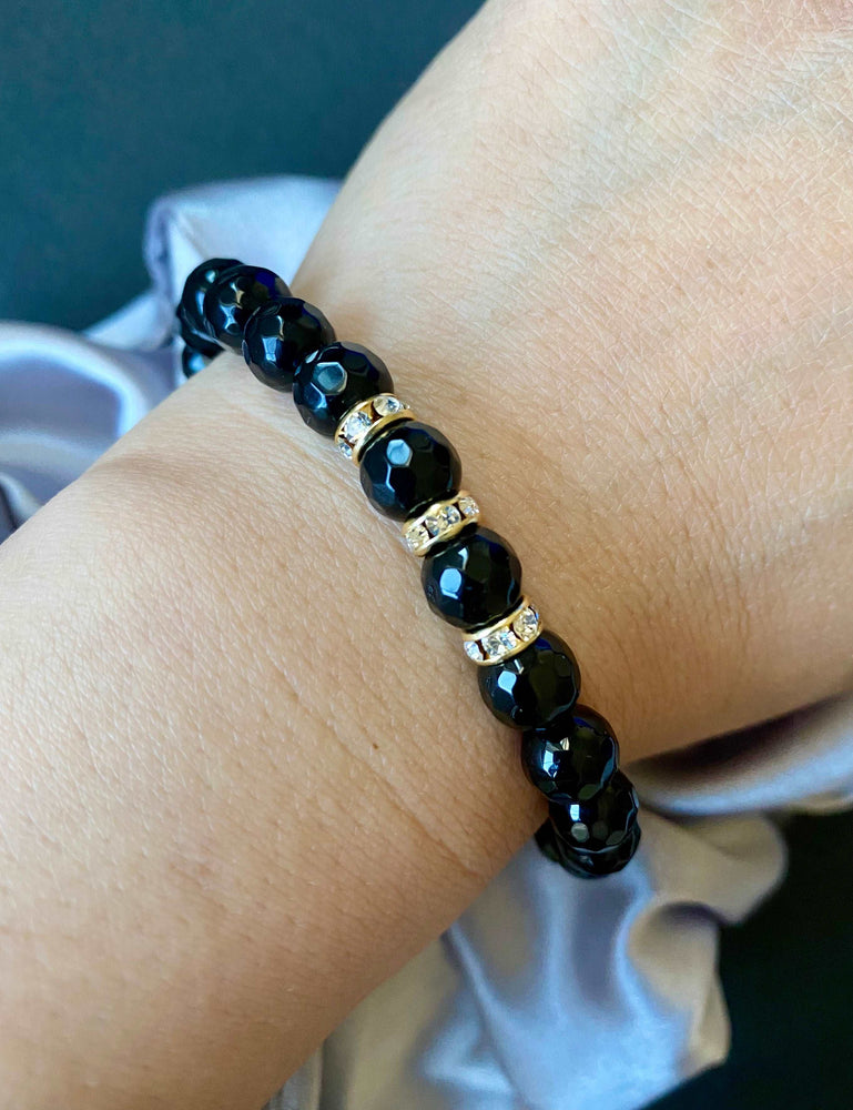 
                  
                    Onyx Bracelet with Rhinestones Bracelets
                  
                