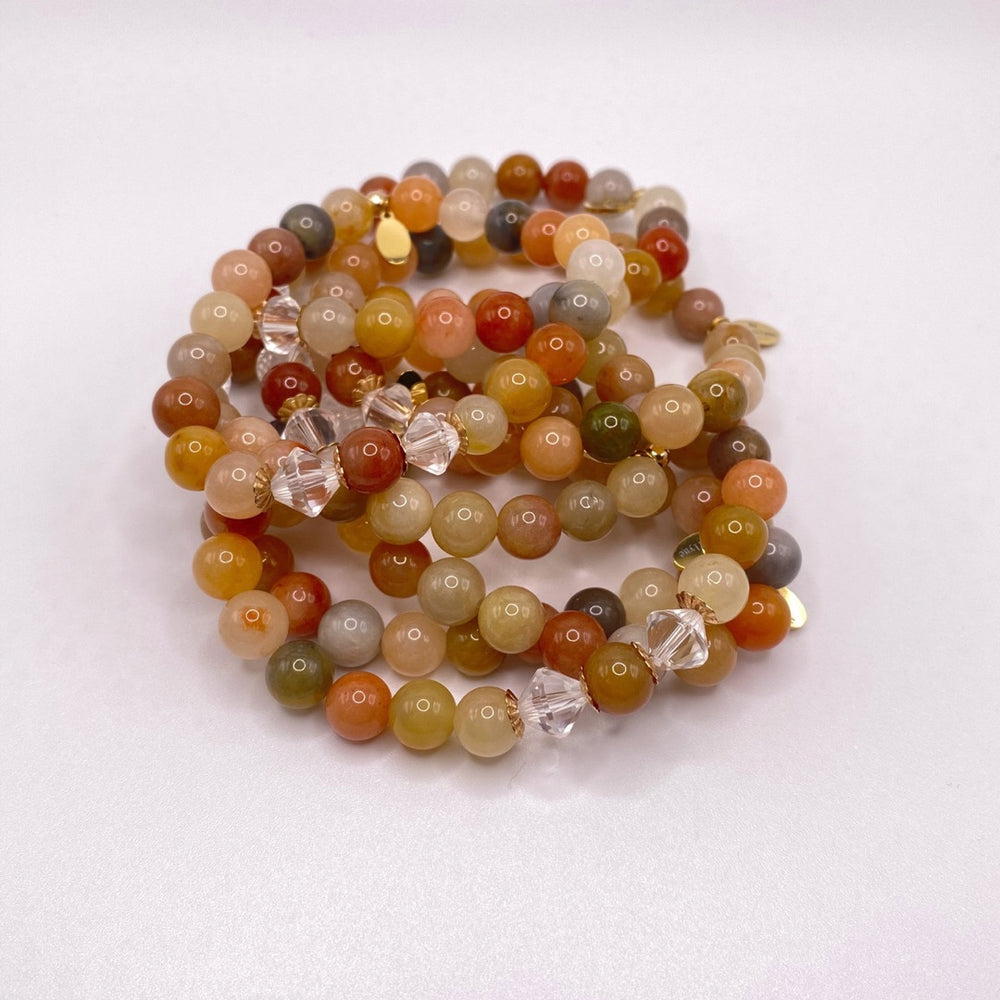 
                  
                    Maggie - Rainbow Jade Beaded Bracelet
                  
                
