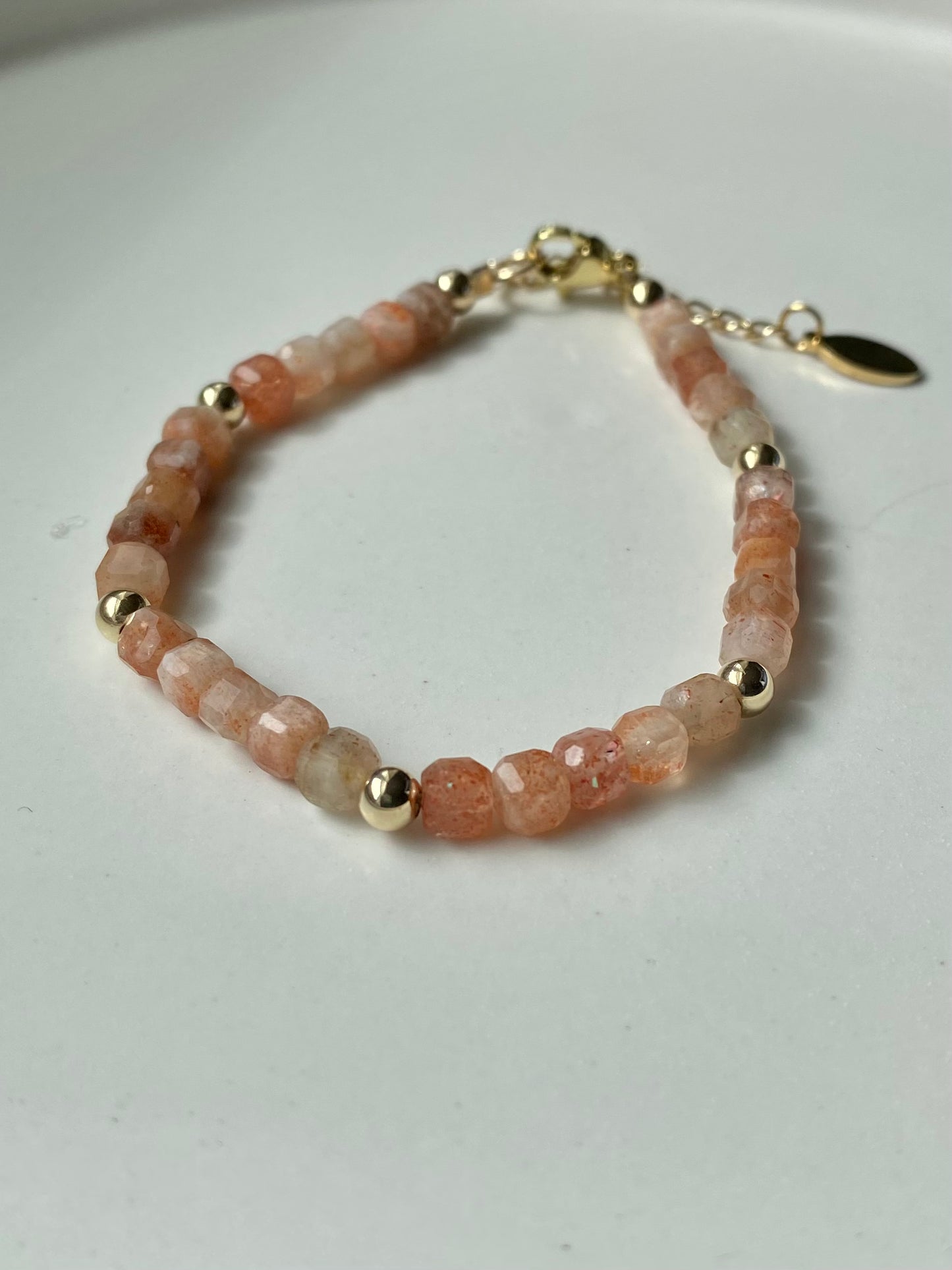 Stella - Handmade Sunstone Bracelet