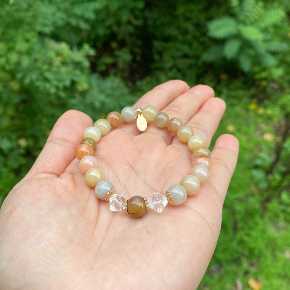 
                  
                    Maggie - Rainbow Jade Beaded Bracelet
                  
                