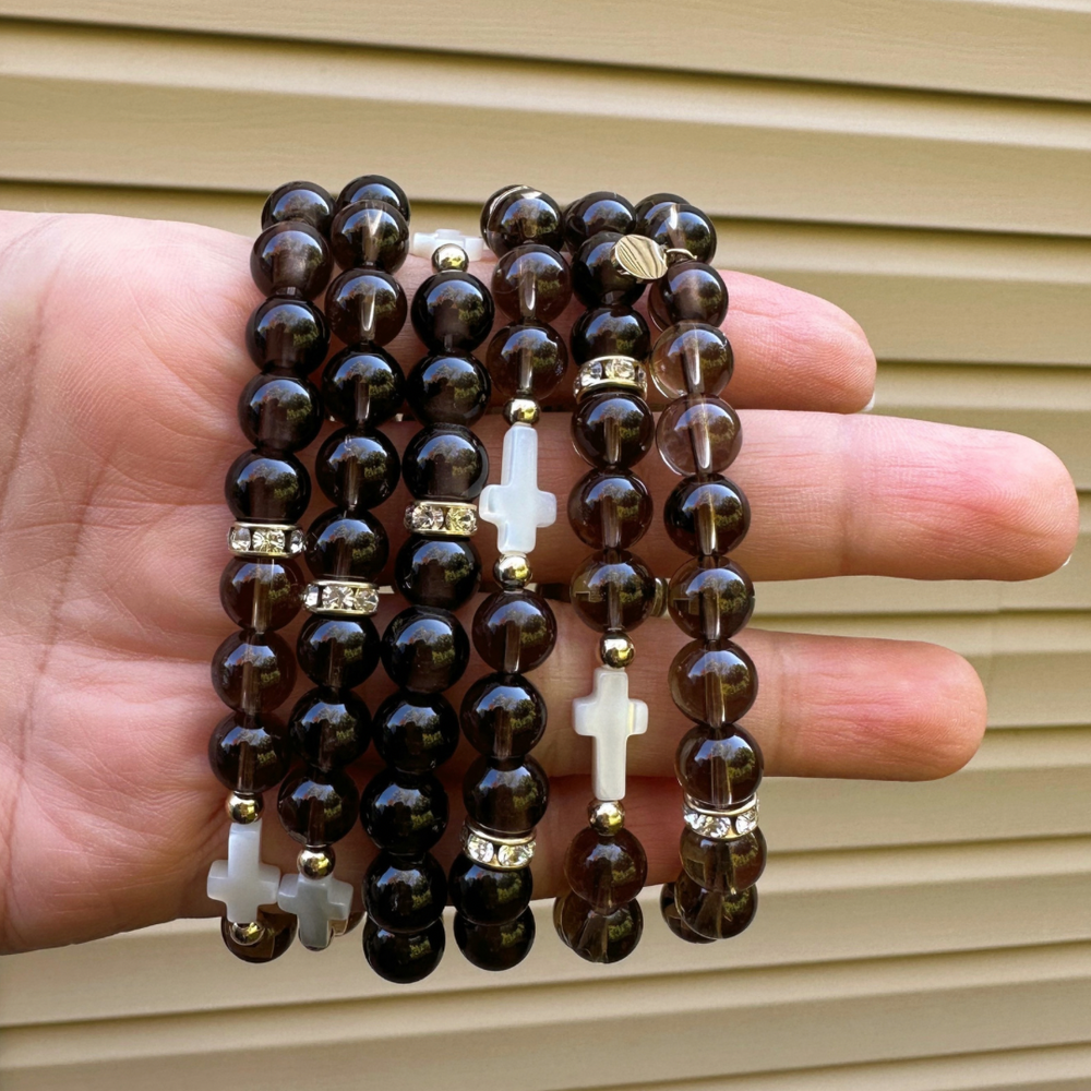 
                  
                    Elisha - Mother of Pearl Cross
                  
                