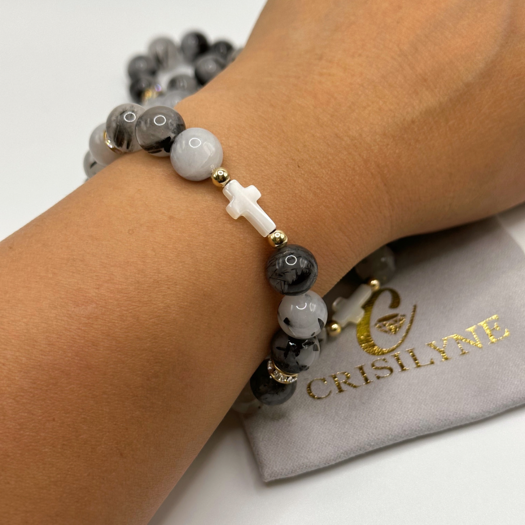 
                  
                    Elisha - Mother of Pearl Cross
                  
                