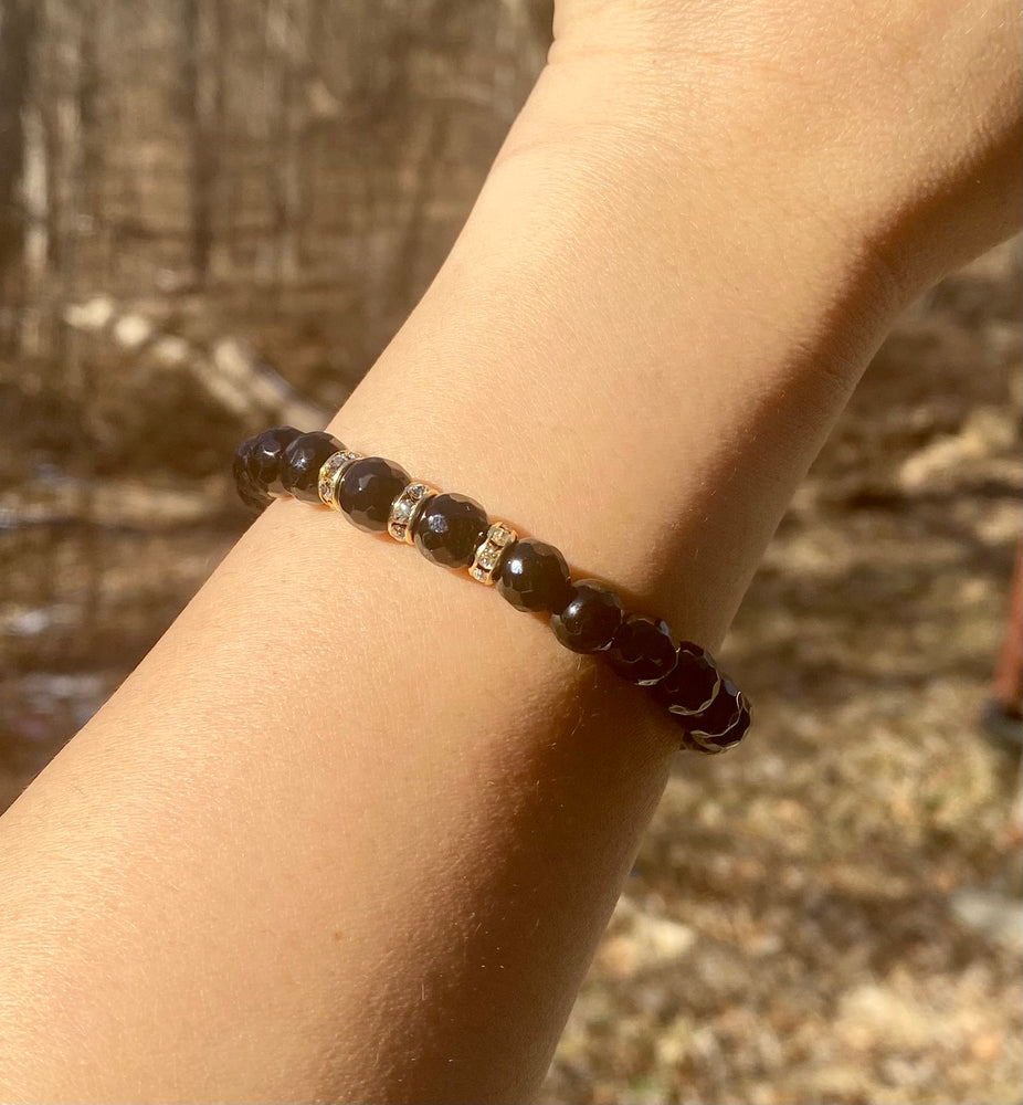 
                  
                    Onyx Bracelet with Rhinestones Bracelets
                  
                