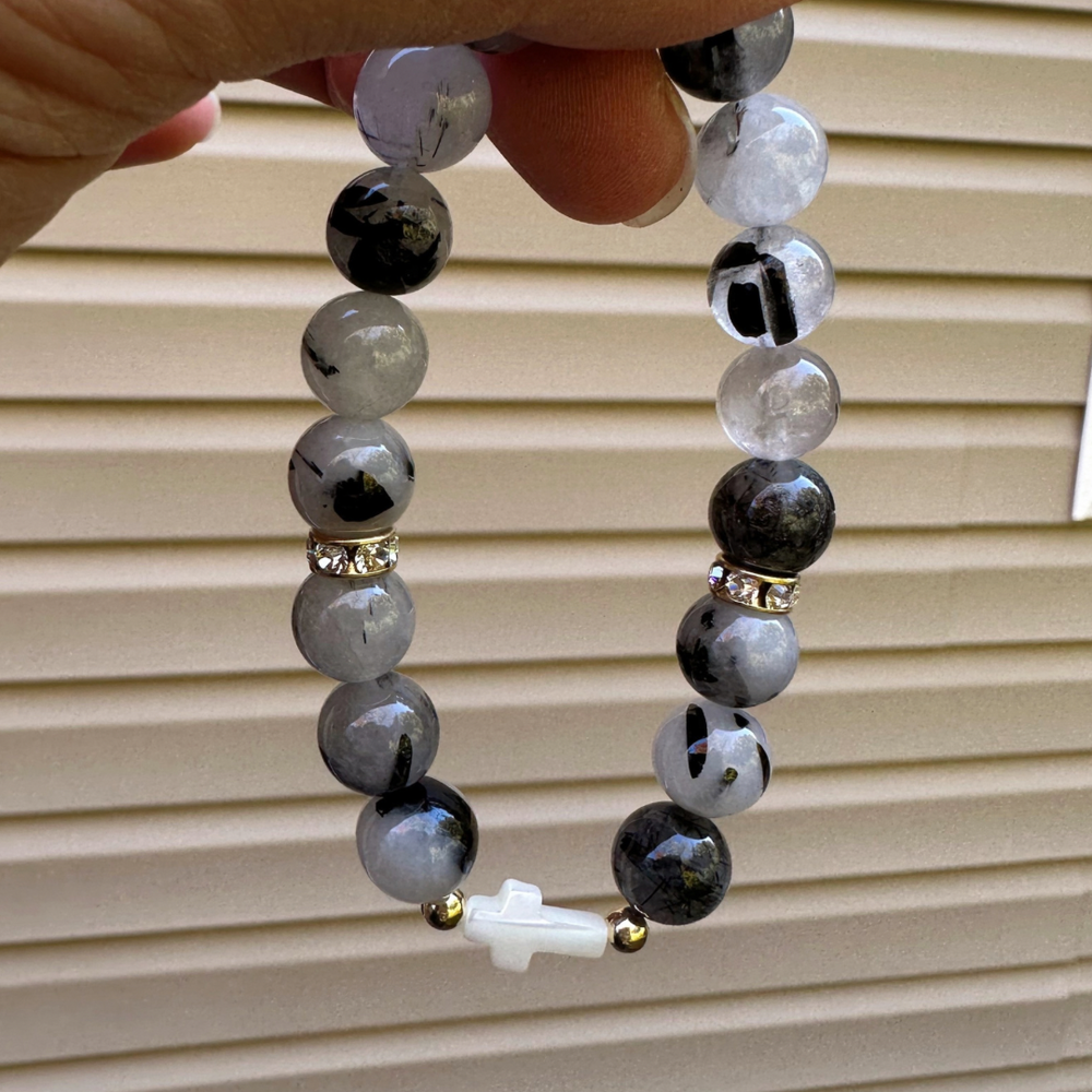 
                  
                    Elisha - Mother of Pearl Cross
                  
                
