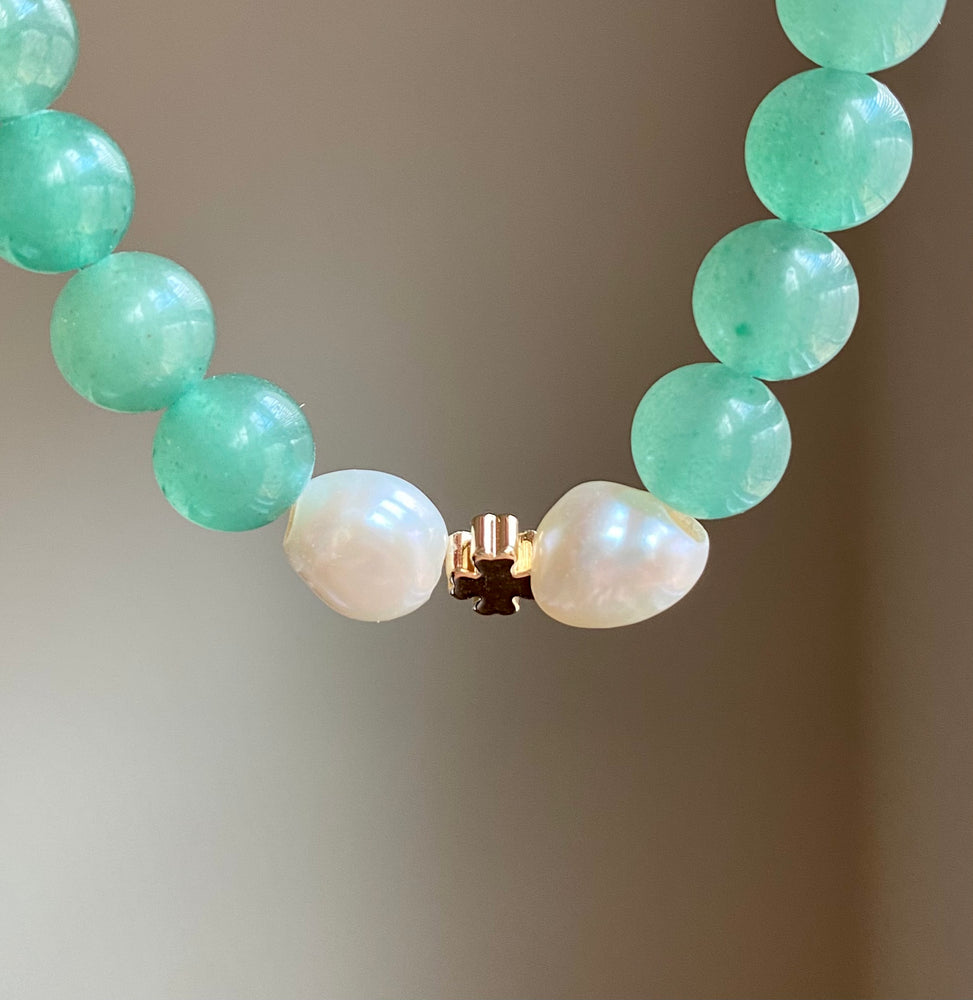 
                  
                    Aria - Aventurine with Pearl & Shamrock
                  
                